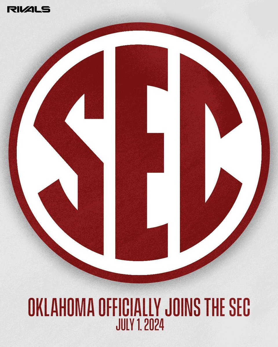 July 1, 2024. 

Oklahoma is officially a member of the SEC. #Sooners