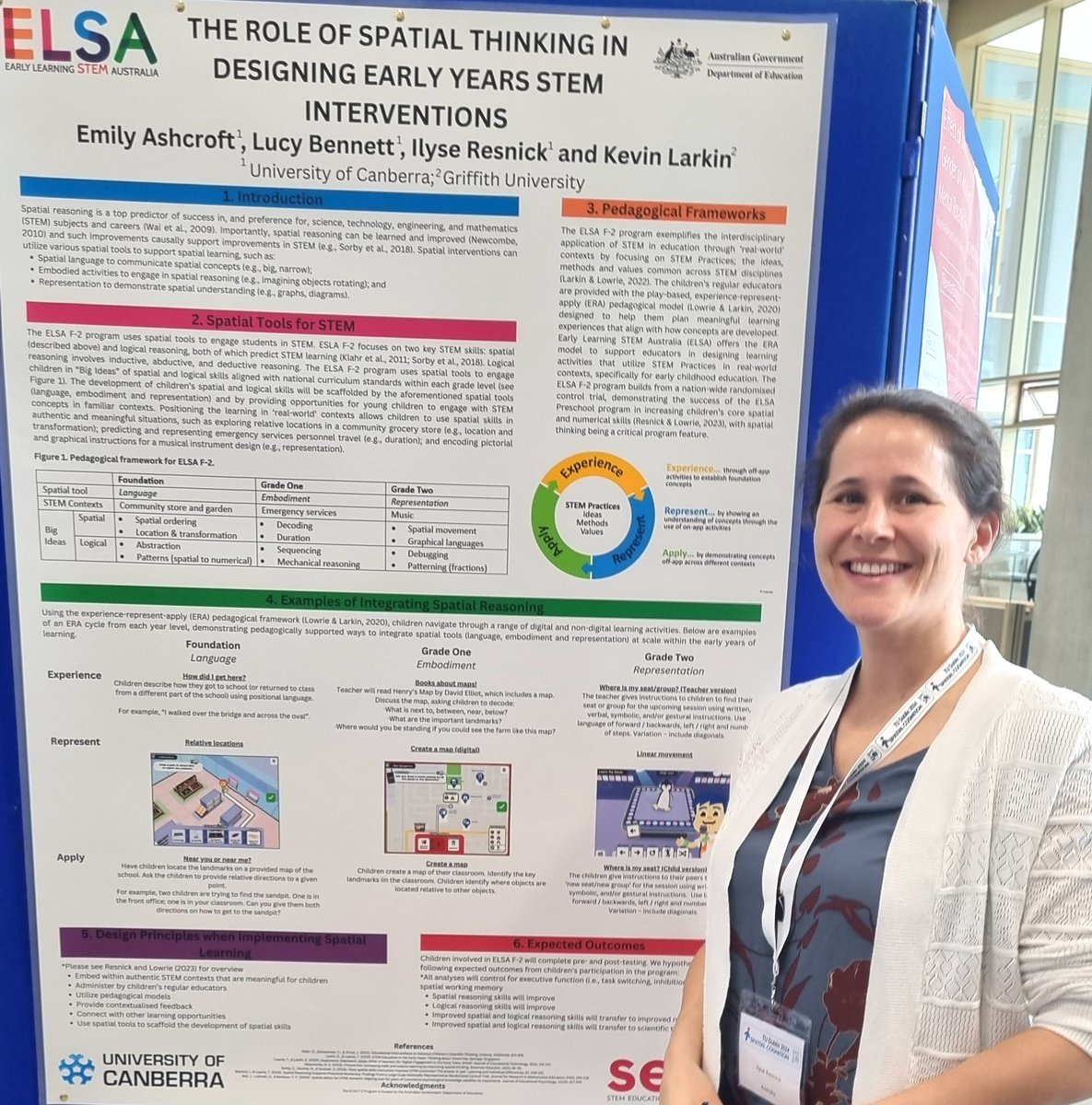 ELSA: STEM in Schools (@elsaschools) on Twitter photo Dr Ilyse Resnick, one of our lead academics on the ELSA: STEM in Schools program, recently presented at the Spatial Cognition 2024 conference in Dublin, Ireland! Ilyse discussed the role of spatial thinking in designing early years STEM interventions.
<a href="/UC_SERC/">SERC at UC</a> Dr Ilyse Resnick, one of our lead academics on the ELSA: STEM in Schools program, recently presented at the Spatial Cognition 2024 conference in Dublin, Ireland! Ilyse discussed the role of spatial thinking in designing early years STEM interventions.
<a href="/UC_SERC/">SERC at UC</a>