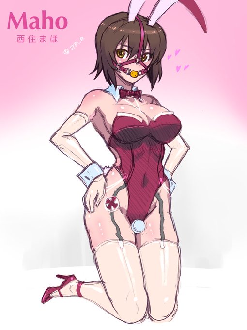 お姉ちゃん生誕日ということで過去絵バニーまほさん 