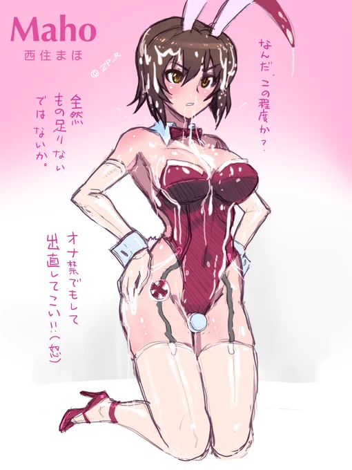 お姉ちゃん生誕日ということで過去絵バニーまほさん 