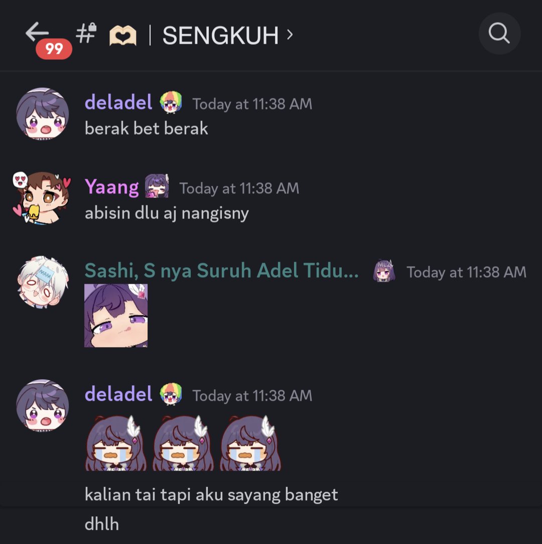 AdelaideCh_'s tweet photo. pagi pagi udah dibikin nangis sama tsundere tsundere taik ini😩
tapi intinya💜: https://t.co/HgorrTddZo