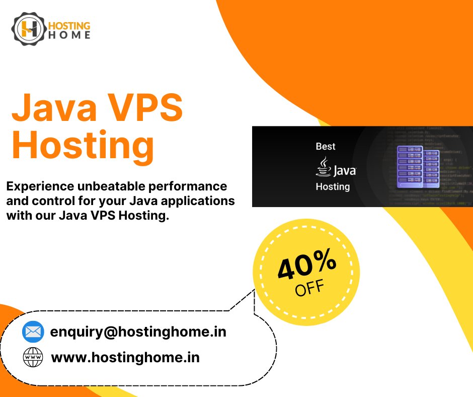 Hostinghome1's tweet image. Maximize your Java app's potential with our high-performance Java VPS Hosting.
Visit Us
hostinghome.in/java-vps-serve…
Contact us
+918904123452
+918904255424
#JavaVPSHosting
#JavaHosting
#VPSHosting
#JavaServer
#VPS
#JavaApps
#HostingSolutions
#ServerHosting
#WebHosting