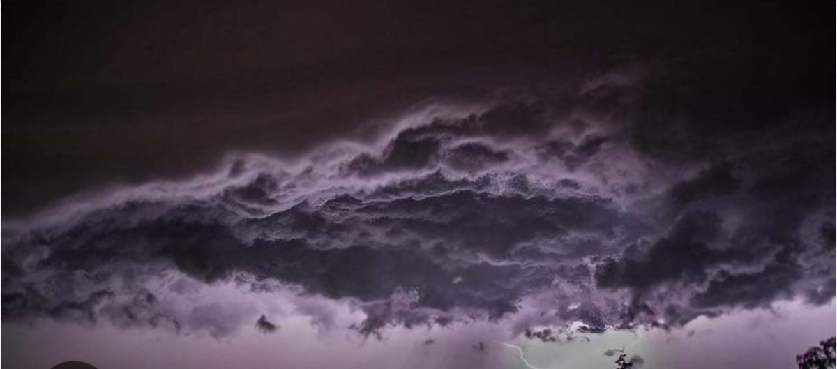 Nuages ​​d'orage en France