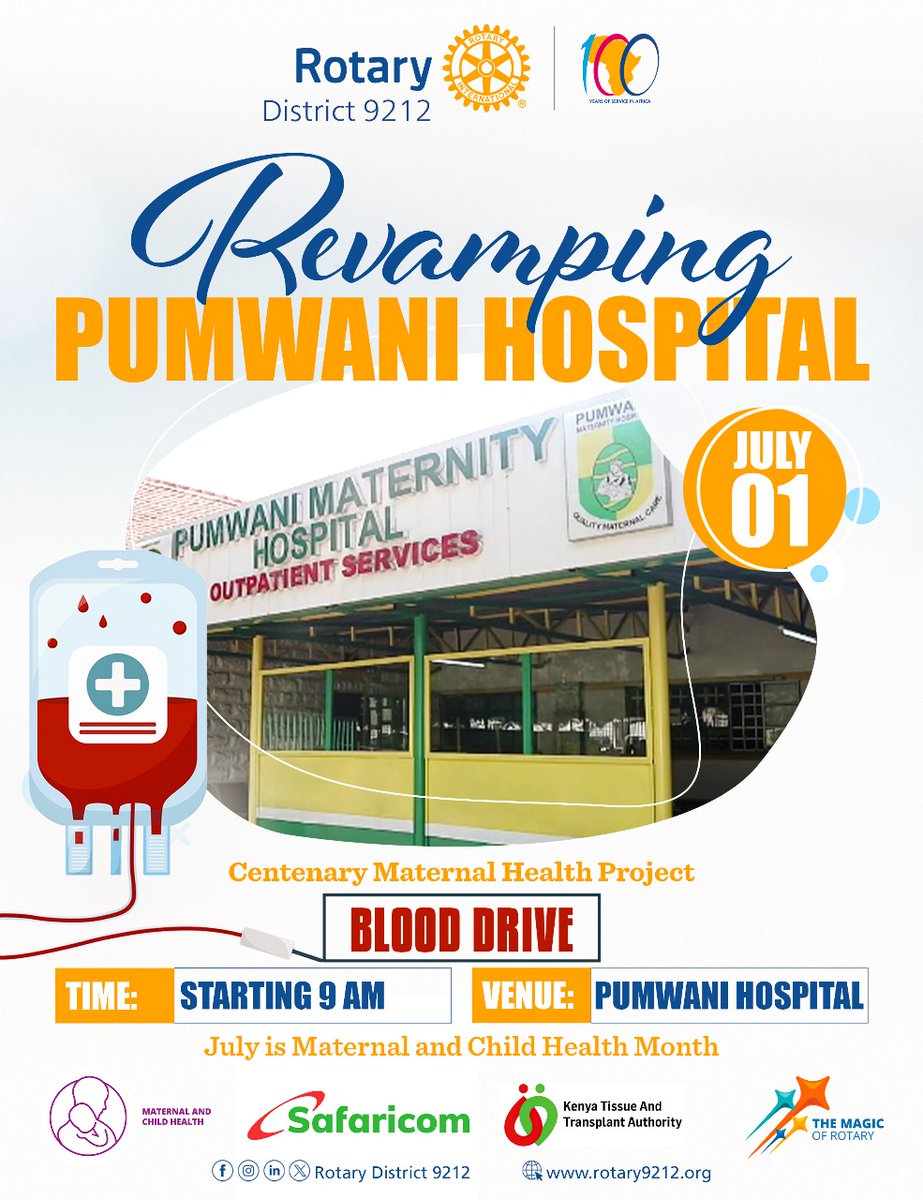 Changia Damu, Okoa Maisha! Join us at Pumwani Maternity Hospital for a blood drive. Every drop counts. Let's save lives together! #BloodDrive #SaveLives #ChangiaDamu #OkoaMaisha #DonateBlood #KTTA