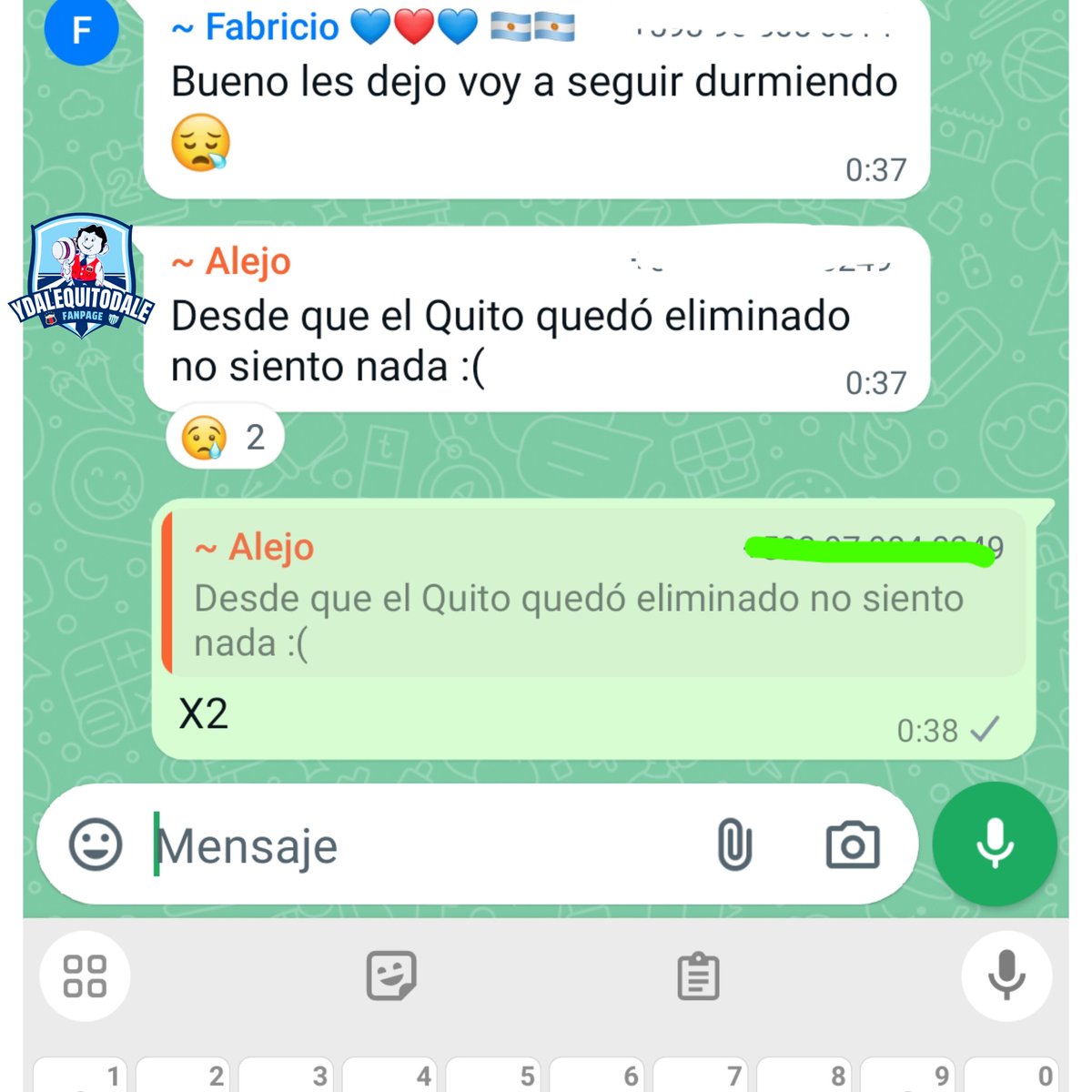 ydalequitodale's tweet photo. IGM: #Sismo en la ciudad capital de 4.4 con profundidad de 5km
Los hinchas del Quito: ....😭 https://t.co/bXVNMwTROM