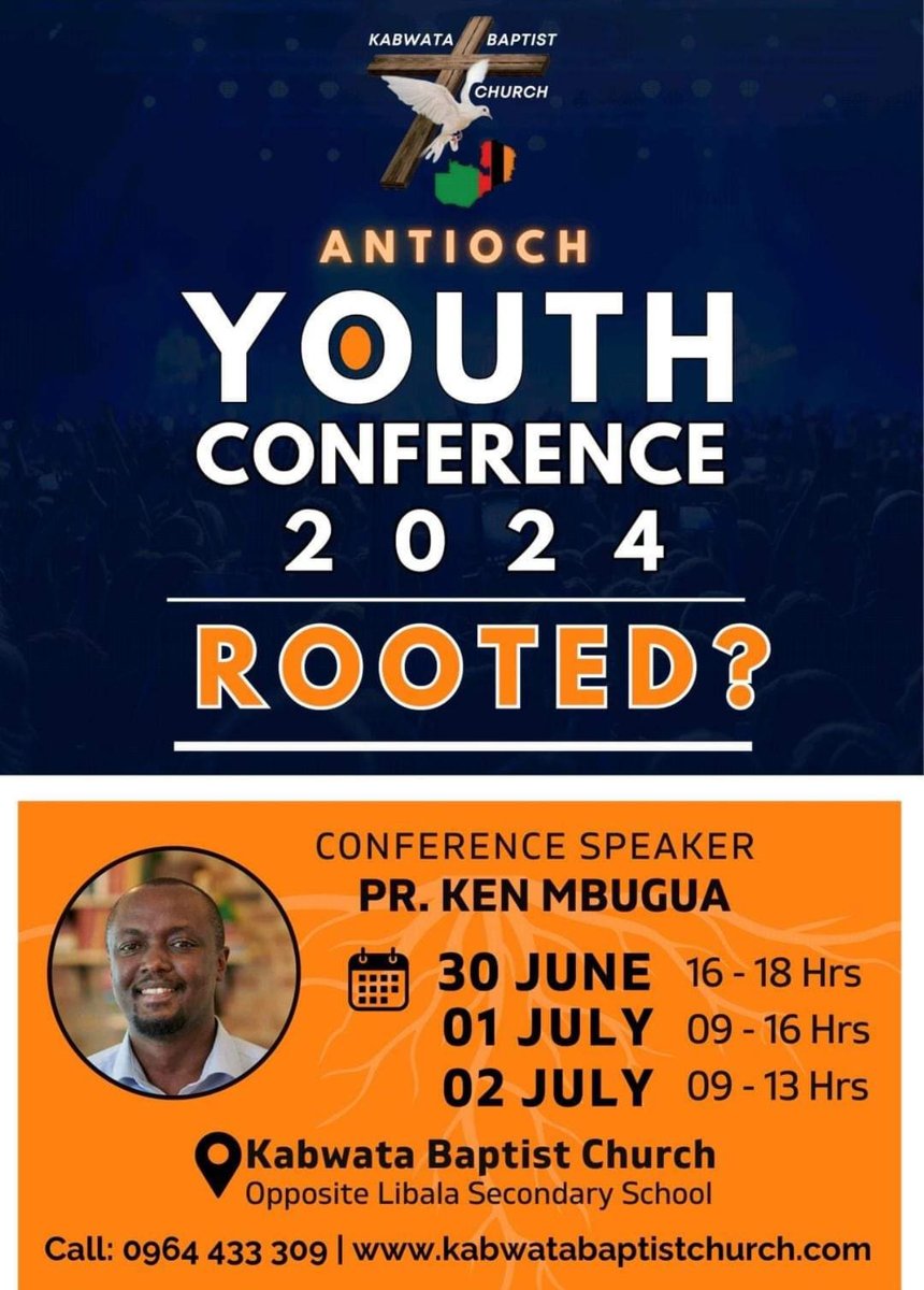 ConradMbewe's tweet photo. Due to flight delays from Kenya, I had to stand in for Pastor Mbugua yesterday (30 June). I failed to pull off the Kenyan accent! The good news is that he finally arrived last night; so we are back on track. See you all at the youth conference shortly! “Are you rooted in Christ?” https://t.co/dPmhU0rAlm