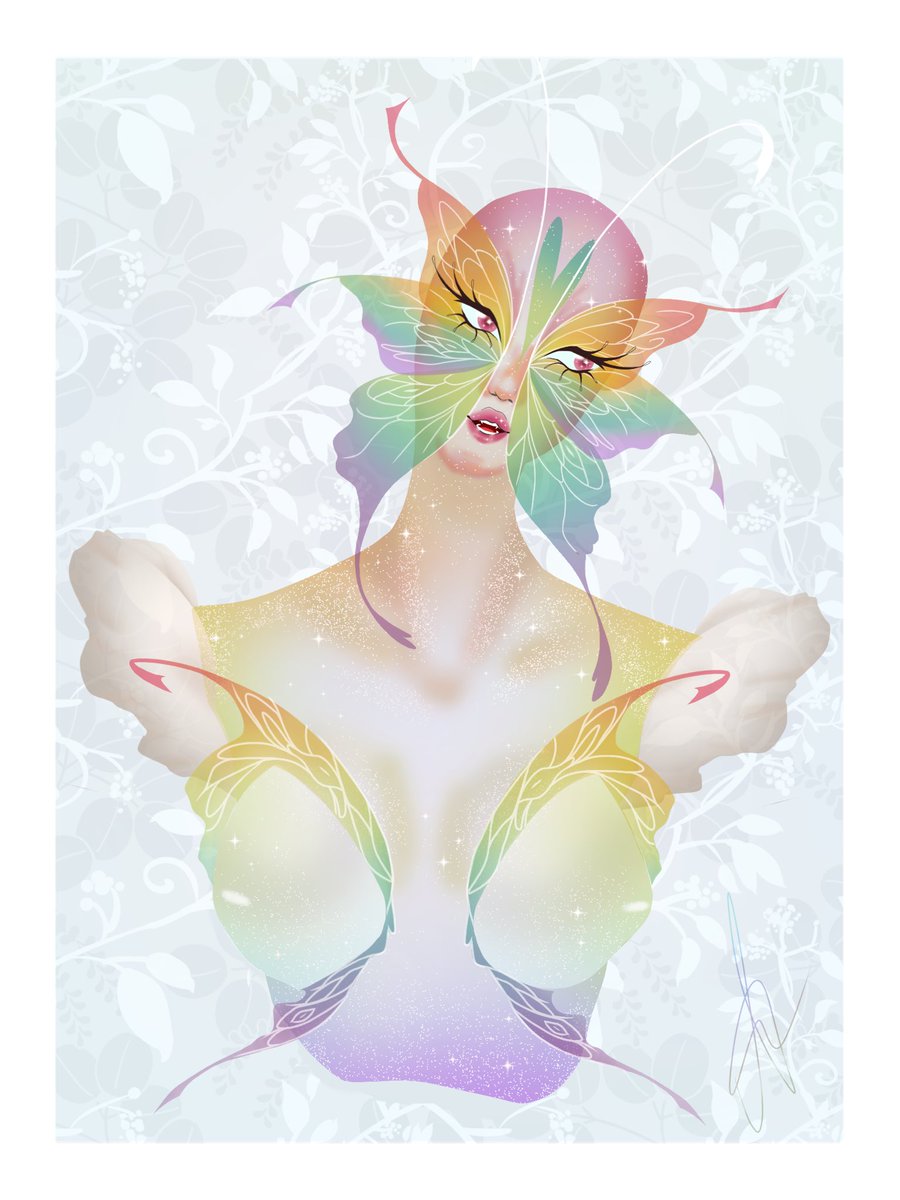 mena3015's tweet photo. Better late than never. Este es mi dibujo para el mes del orgullo 🏳️‍🌈, muy feliz de cómo quedo y espero que hayan pasado un muy buen mes del orgullo ❤️🏳️‍🌈. #digitaldrawing #butterfly #pridemonth #pride #fairy https://t.co/cEOSVmTqZE