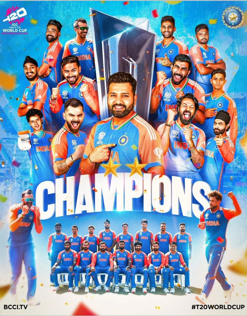 Kidambi Srikanth (@srikidambi) on Twitter photo Champions Forever! 🏆🇮🇳 Team India, you’ve done it again! A triumphant World Cup victory that will go down in history. Wishing a happy retirement to icons of Indian sport <a href="/imVkohli/">Virat Kohli</a> and <a href="/ImRo45/">Rohit Sharma</a> – your legacies will live on. And to Rahul Dravid sir, thank you for your leadership Champions Forever! 🏆🇮🇳 Team India, you’ve done it again! A triumphant World Cup victory that will go down in history. Wishing a happy retirement to icons of Indian sport <a href="/imVkohli/">Virat Kohli</a> and <a href="/ImRo45/">Rohit Sharma</a> – your legacies will live on. And to Rahul Dravid sir, thank you for your leadership