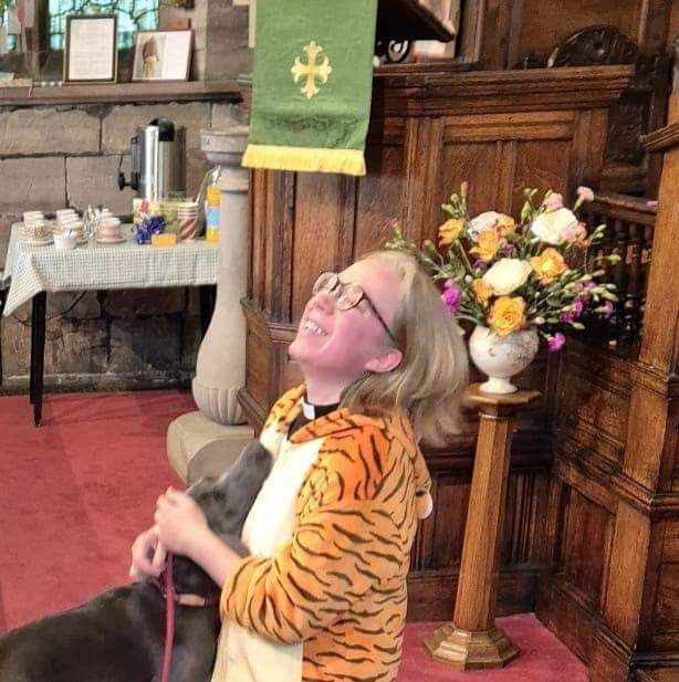 Catherine Cleghorn SCP (@catherinecleg) on Twitter photo Not the most elegant of photos but shows the joy of just being licked in the face when you're trying to give a blessing... Praying for all recently ordained sisters and brothers #ThisIsWhatAPriestLooksLike Not the most elegant of photos but shows the joy of just being licked in the face when you're trying to give a blessing... Praying for all recently ordained sisters and brothers #ThisIsWhatAPriestLooksLike