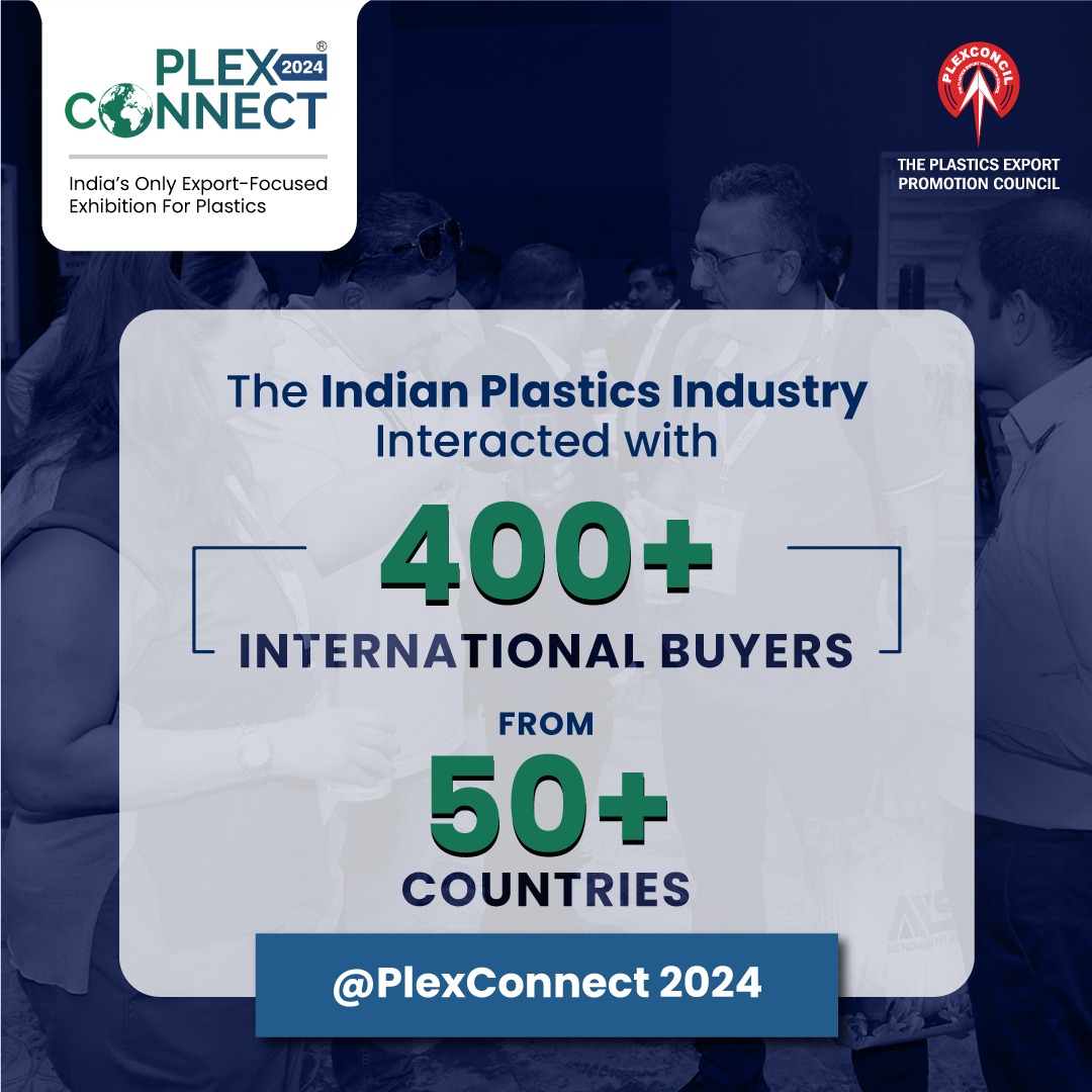 Plexconcil's tweet photo. India’s only export focused exhibition for plastics culminated in a resounding success. The event marked the attendance of 400+ international buyers from countries like Brazil, the UK, South Africa and more.
(1/2) #PlexConcil #PlexConnect #PlexConnect2024 #PlasticExport https://t.co/1QUdprzdtF
