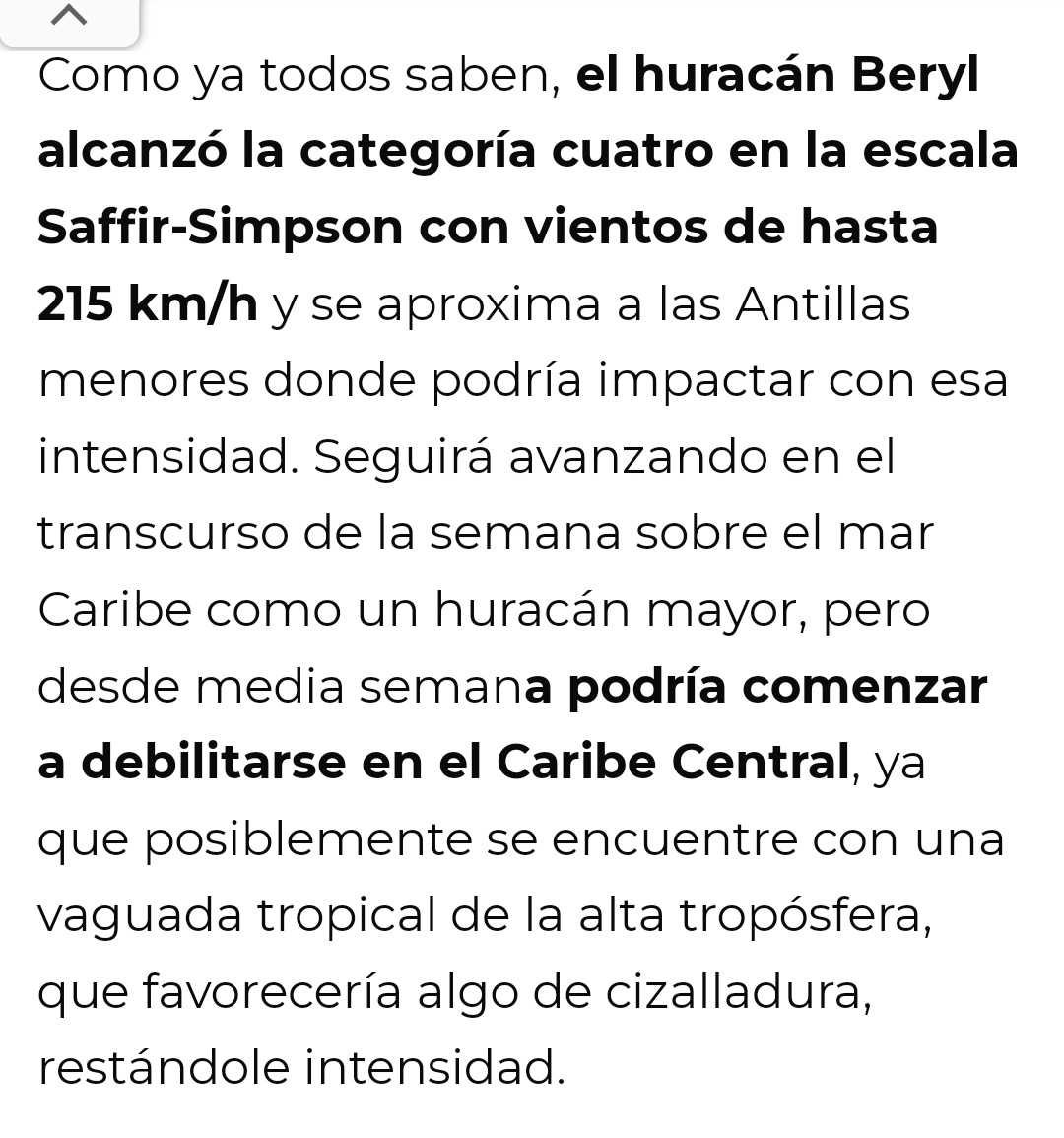 hhadris21's tweet photo. Ojalá que siga este pronóstico y debilite al #HuracanBeryl cuando llegue a la Península de Yucatán ⚠️ #Cancun #Tulum #Chetumal #Bacalar #IslaMujeres #Cozumel #PuertoMorelos #LeonaVicario #Bonfil #Valladolid #Yucatan #Solidaridad #PlayadelCamen #PuertoJuarez #Holbox #IslaContoy https://t.co/zoIcxdMCLY