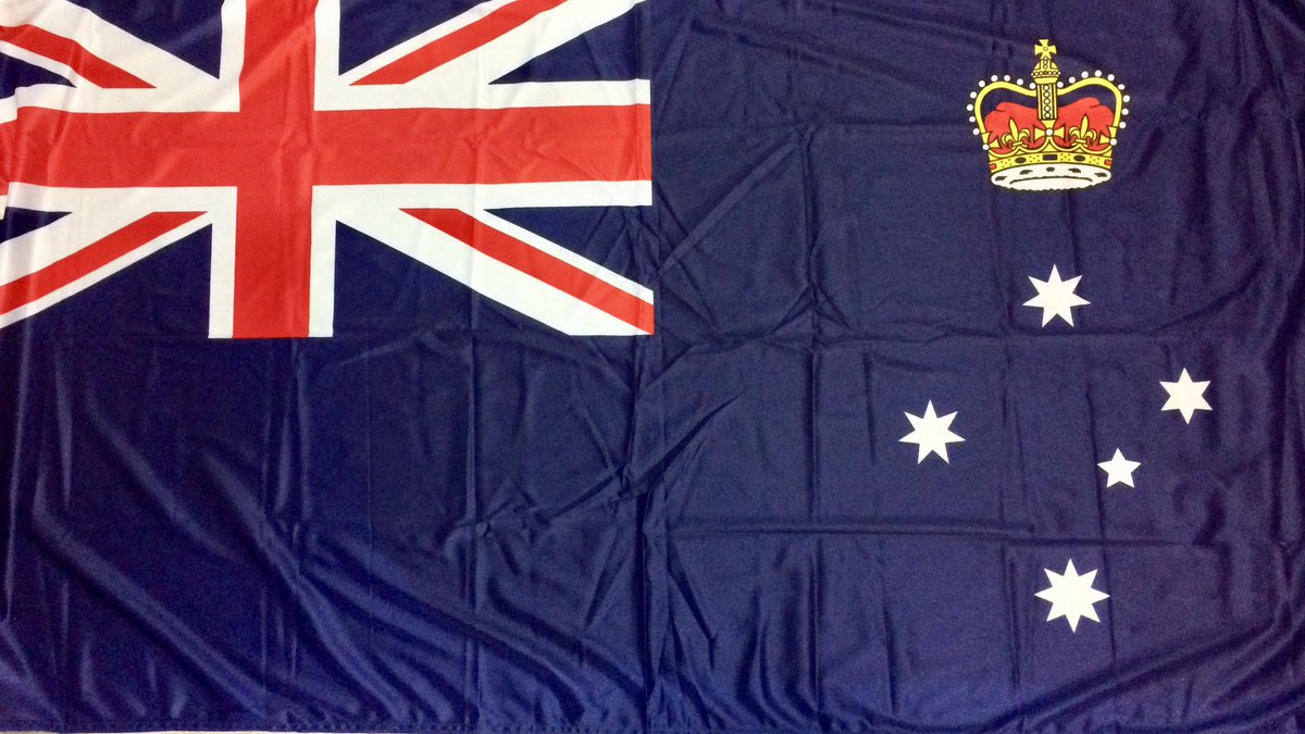 I’m flying the #flag of the Australian 🇦🇺 state of #Victoria for #VictoriaDay.
On this date in 1851 Victoria separated from #NewSouthWales to become a Crown Colony with #Melbourne as it’s capital.
The first flag of Victoria wasn’t adopted until 1870.