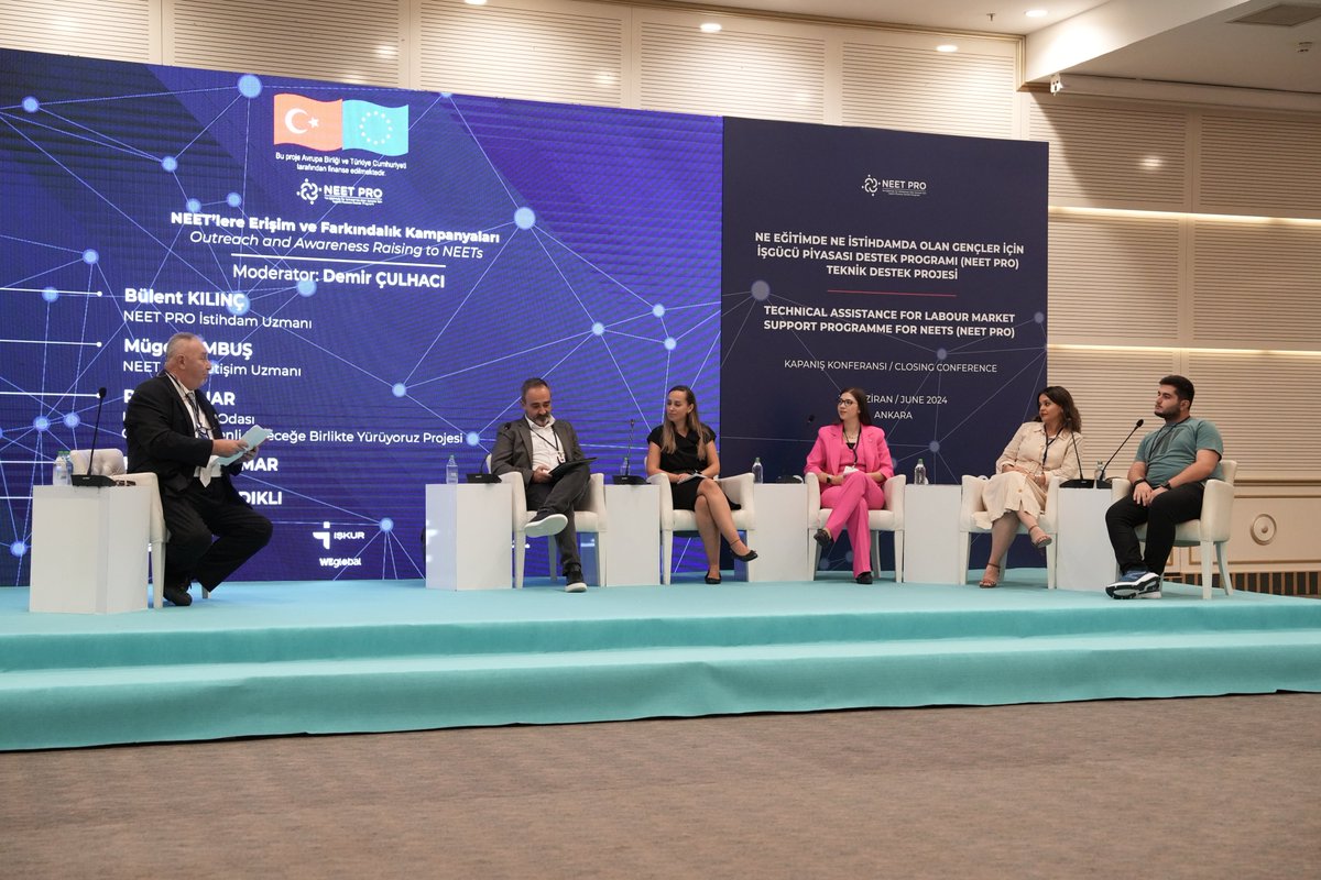 NEET__PRO's tweet photo. NEET PRO Projesi Kapanış Konferansı gerçekleştirildi! 30 ay süren projemizi başarıyla tamamladık. Konferansta, proje boyunca elde edilen kazanımlar paylaşıldı, hibe projelerinden elde edilen deneyimler aktarıldı. NEET gençlere de söz verdik ve onların deneyimlerini dinledik. https://t.co/WRGmlIFfmc