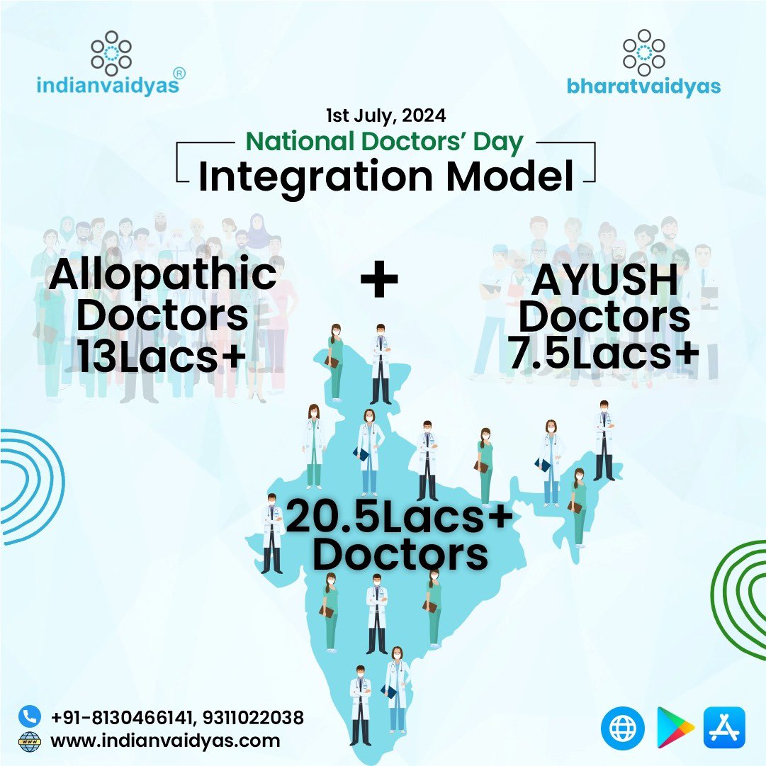 𝐈𝐧𝐝𝐢𝐚𝐧𝐯𝐚𝐢𝐝𝐲𝐚𝐬 𝐋𝐚𝐮𝐧𝐜𝐡𝐞𝐬 𝐈𝐧𝐭𝐞𝐠𝐫𝐚𝐭𝐢𝐯𝐞 𝐇𝐞𝐚𝐥𝐭𝐡𝐜𝐚𝐫𝐞 𝐌𝐨𝐝𝐞𝐥 𝐨𝐧 𝐍𝐚𝐭𝐢𝐨𝐧𝐚𝐥 𝐃𝐨𝐜𝐭𝐨𝐫𝐬’ 𝐃𝐚𝐲

The integration model is a first-of-its-kind initiative that aims to bridge the gap between different branches of medicines such as