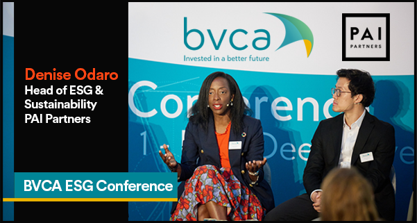 PAIpartners's tweet photo. Nature &amp; #biodiversity play a pivotal role in the global economy🌍Denise Odaro, PAI's Head of Sustainability &amp; ESG, joined the @BVCA's #ESG Conference to share our perspective on how integrating nature-positive solutions into strategy allows PE firms to build resilience https://t.co/bPJLxDulSE