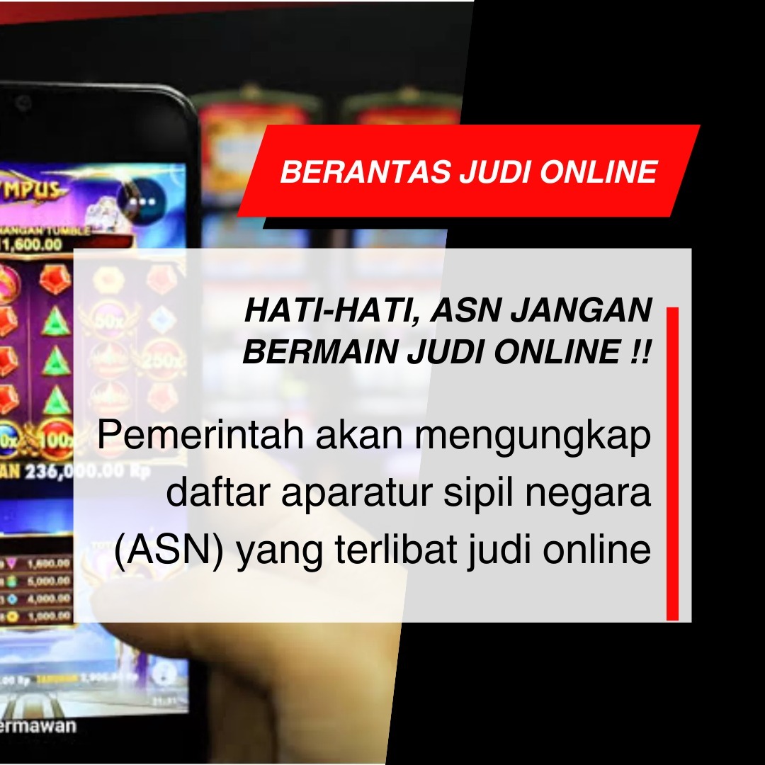refaabdi's tweet photo. Aparatur sipil negara (ASN) yang terlibat judi daring atau judi online akan terancam kena sanksi. Pemecatan merupakan langkah yang tepat agar ASN yang terlibat bisa menerima efek jera.
#BerantasJudiOnline #JudiOnline #StopJudiOnline #JudiOnlineHaram https://t.co/Id2a0KjWz4
