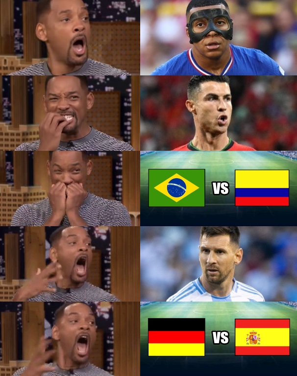 ➤ El lunes juega Kylian Mbappé.
➤ El lunes juega Cristiano Ronaldo.
➤ El martes es el Brasil vs Colombia en la Copa América.
➤ El jueves juega Lionel Messi.
➤ El viernes es el Alemania vs España en la Eurocopa.

Qué semana nos espera.

HERMOSA LOCURA.