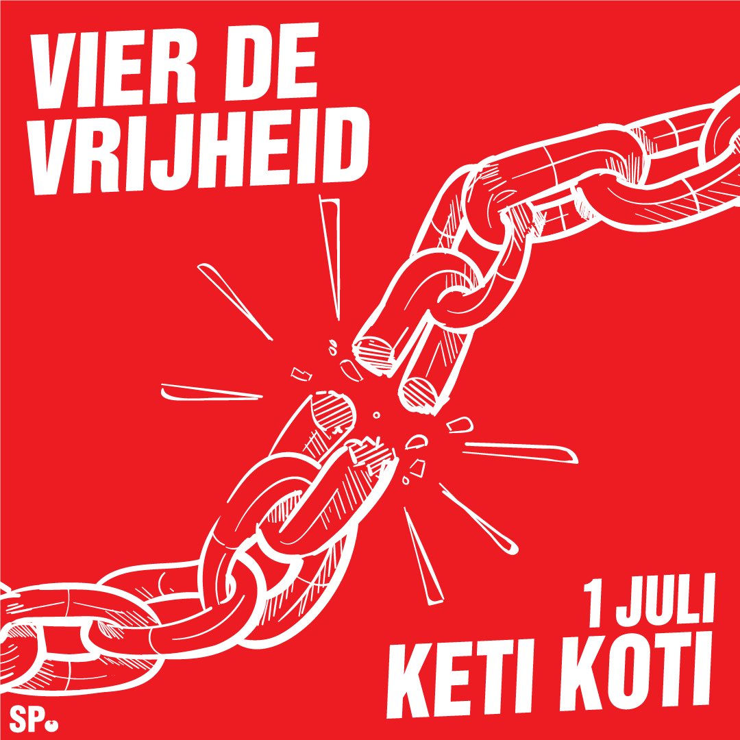 Vandaag vieren en herdenken wij de afschaffing van de slavernij in Suriname en Caribisch Nederland. Maak van Keti Koti een nationale feestdag. #ketikoti