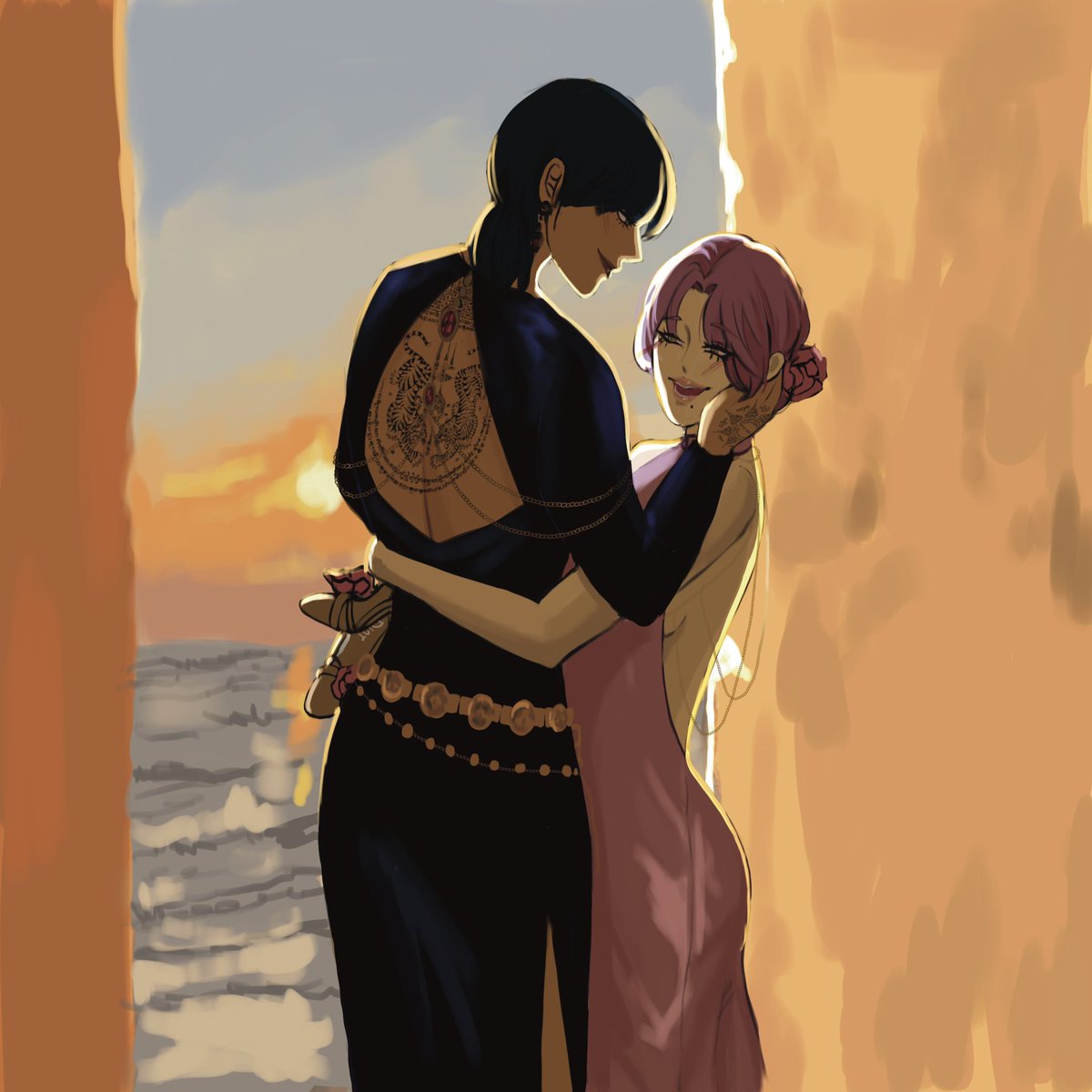 Soon_MSA's tweet photo. (CW: Genderbend,Uncanonevent

Versace belt and Dior heels @Nart_MSA ) https://t.co/nATGX8OVST