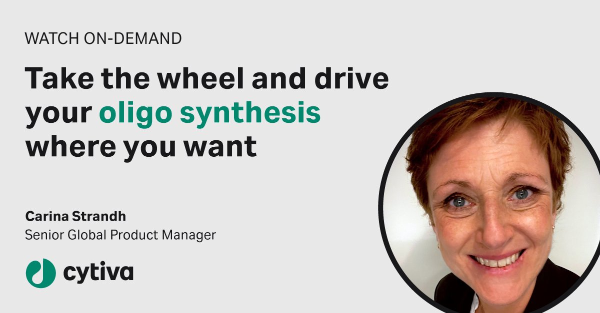 Thinking about bringing your oligo process in-house? It's a brave decision. Find out if it is for you

Explore what it entails and the benefits of owning your process in our on-demand webinar. 

event.webcasts.com/starthere.jsp?…