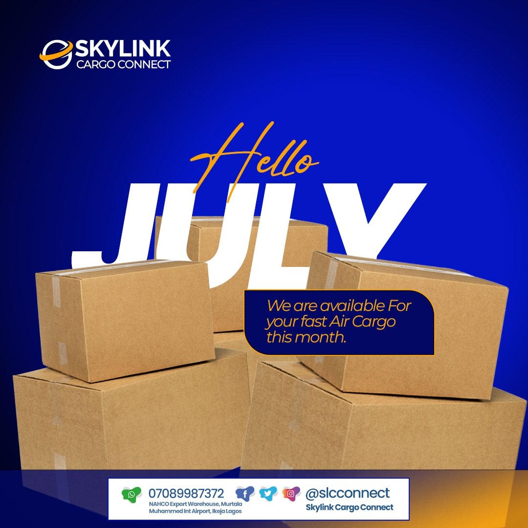 slcconnect's tweet image. Happy new month!
As we step into July, we're committed to delivering your packages with speed and care. Trust us to get your goods where they need to be.
#LogisticsDoneRight #JulyVibes #NewMonthNewGoals #ShippingMadeEasy #ReliableLogistics #GlobalReach #Lagosukdelivery