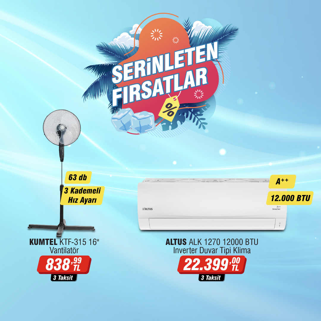 Yaz aylarında serinleten fırsatlar Avansas'ta! ❄️
#AAAvansas