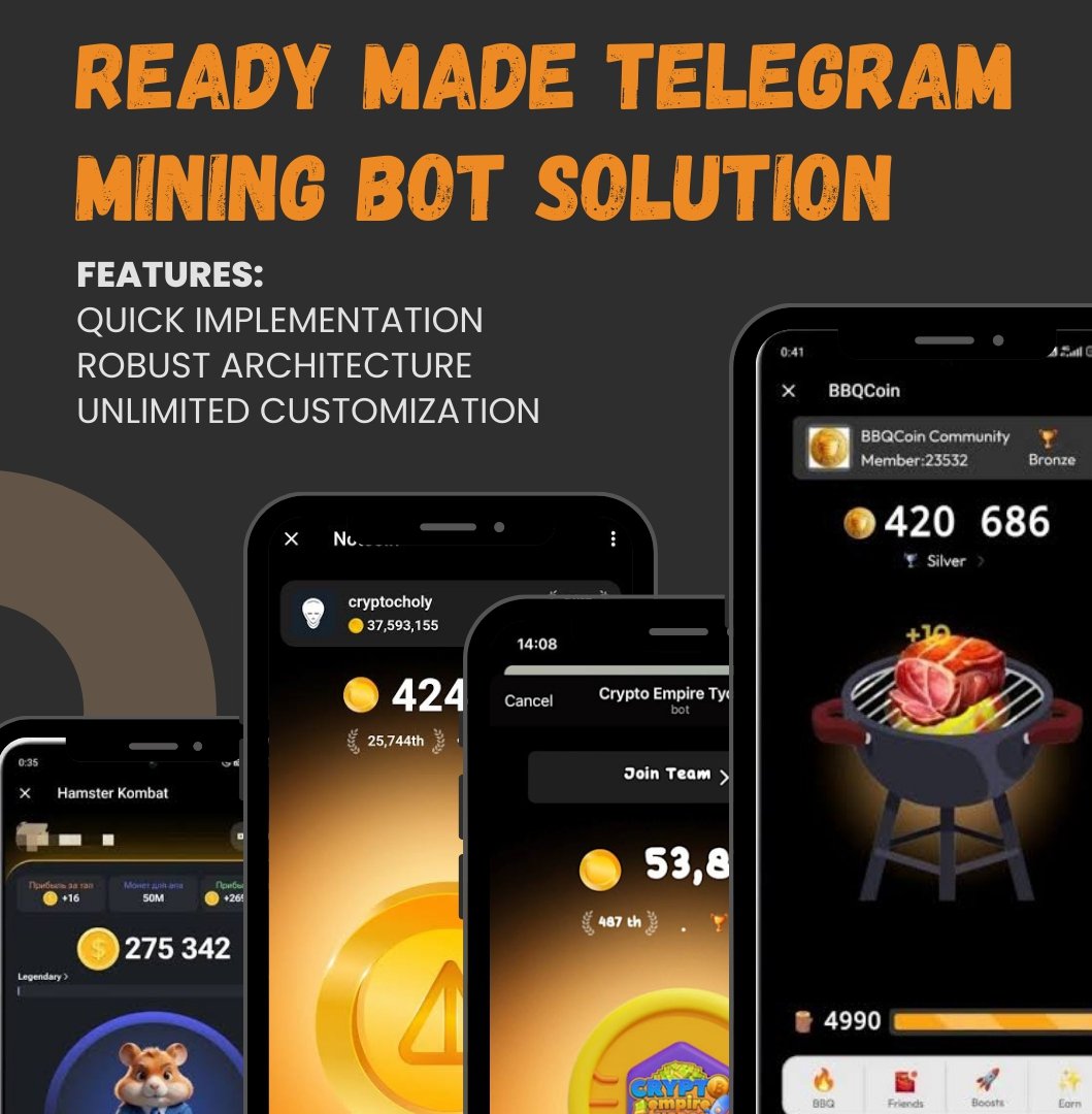 Priest_de_don's tweet image. Hello #Web3
Need a Ready made TG #miningbot solution? (like #TAPSWAP, #Blum)🔥🔥
Functions:
🤖Mine: Tap, supports multitap, renewable energy
🤖Referrals: Reward for inviting friends
🤖Task: An admin panel for creating &amp;amp; managing tasks
🤖Boost: Daily boost rewards
$zack #Web3