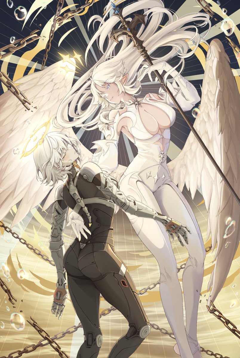 SekaiGlory's tweet photo. A divine redemption. 
The creation of Y.UNA is a tale older than time itself.

Artist: @laubun_official https://t.co/aNiJLjbC6q