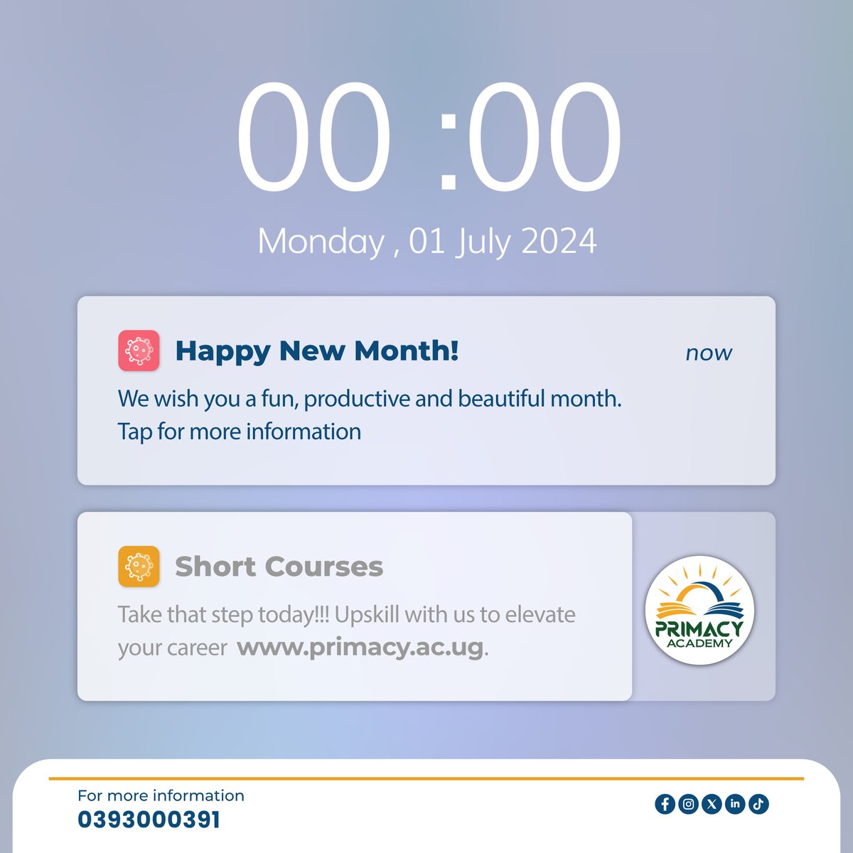 PrimacyUg's tweet image. Officially we start the second half of the year, lost on the first!!!! then make this count. Happy New Month
#july #newmonth #primacy #happynewmonth