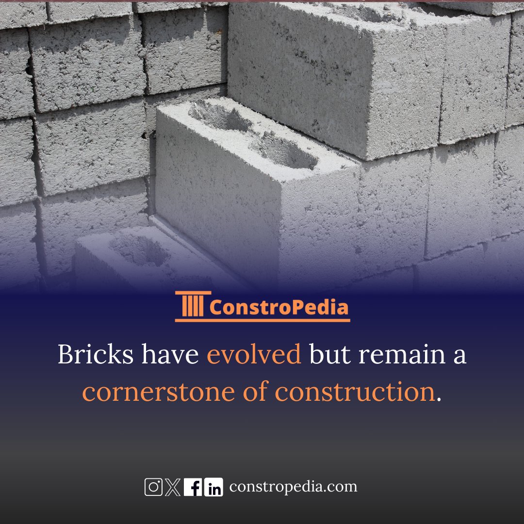 constropedia's tweet image. From Ancient Times to Modern Marvels: The Timeless History of Bricks!

#constropedia #bricks #construction #civilengineering #brickwork #constructionsite #technology #bnb #binaryandbricks