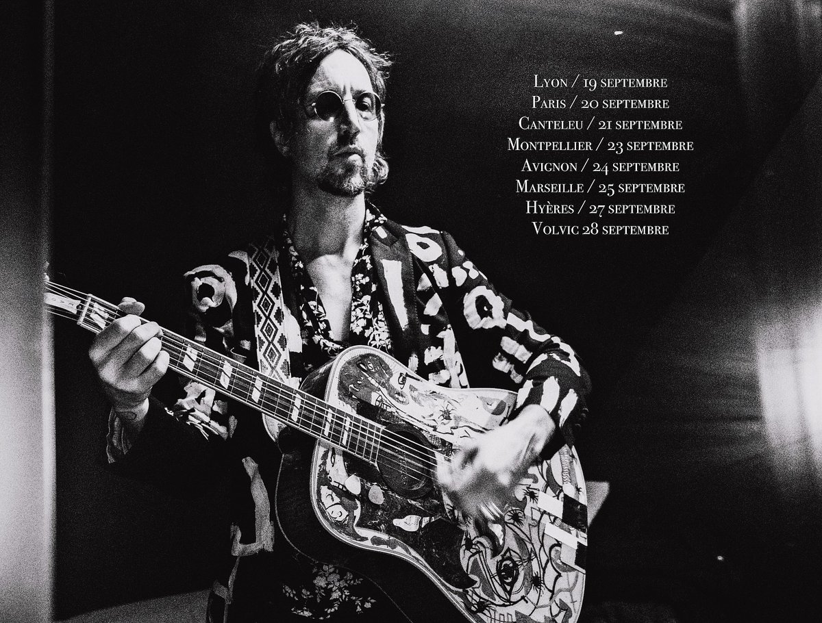 pierreandrieu's tweet photo. #JosephArthur Joseph Arthur en tournée en France en septembre 2024... @josepharthur https://t.co/L8Fcn7CFaw