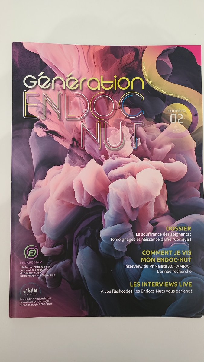 Le numéro 2 du Magazine GenerationS Endoc Nut est sorti. Bravo pour le gros travail du comité éditorial. <a href="/fenarediam/">Fenarediam</a> <a href="/UEndocrinologie/">ANIDEN</a> #endocrinologues