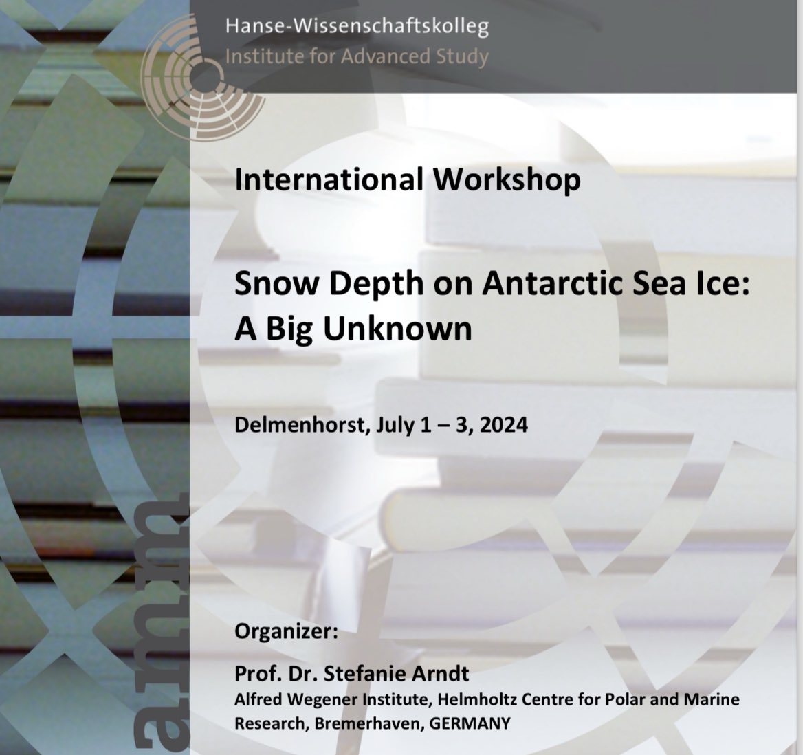 How could I have kicked off my professorship at <a href="/CENunihh/">CEN Uni Hamburg @cenunihh.bsky.social</a> and @awi_media on "Cryosphere with a focus on #snow" better than with a snow workshop at @HWK_IAS ?! Excited for three days of stirring snow discussions and many more in the years and decades to come! ❄️🤓