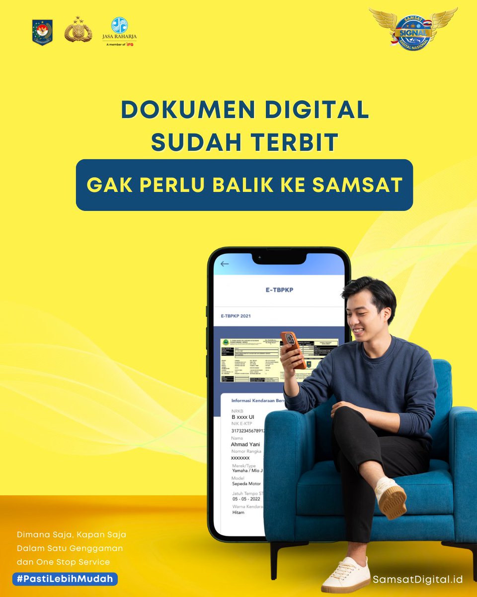 Samsat Digital Nasional (SIGNAL) tweet media
