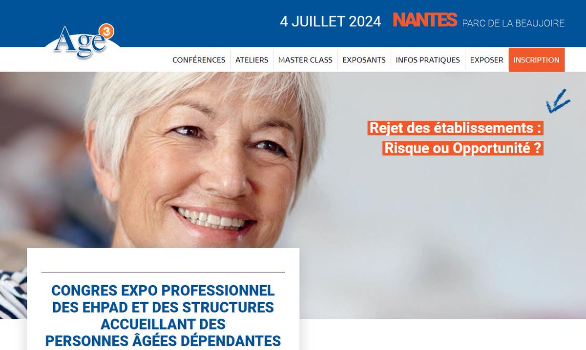 📢Petit rappel pratique pour vous rendre jeudi 4 juillet à votre <a href="/CongresAge3/">Age 3</a>  parc expo de Nantes: 
👉La Beaujoire », route de St Joseph de Porterie.
☕ Café d'accueil à 9h parmi les 46 stands
💻Infos: zurl.co/FSwN