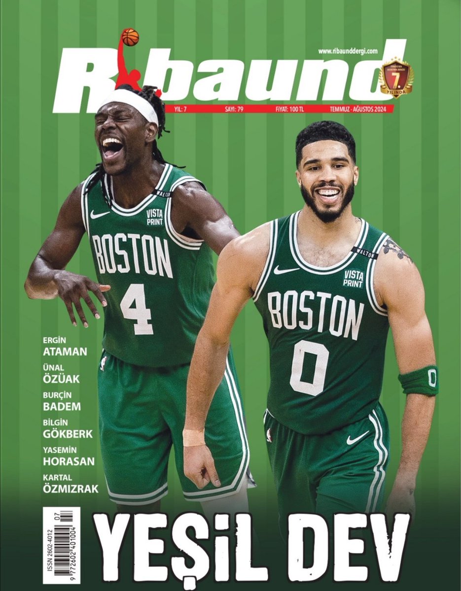 Ribaund Basketbol (@ribaunddergi) on Twitter photo Ribaund Dergisi'nin 79. sayısı çıktı!
Kapak: 'YEŞİL DEV' <a href="/celtics/">Boston Celtics</a> 18. <a href="/NBA/">NBA</a> şampiyonluğu 🏆
DOSYA: DAMGA 'Sezonun en iyi 5'i'
🏆 <a href="/basketsuperligi/">Türkiye Sigorta Basketbol Süper Ligi</a> şampiyonu <a href="/FBBasketbol/">Fenerbahçe Beko</a>
✔️'ÖVGÜYÜ HAK EDENLER' ligin öne çıkan gençleri
🎙️ <a href="/bilgingokberk/">Bilgin Gökberk</a> ile 5 soru 5 cevap Ribaund Dergisi'nin 79. sayısı çıktı!
Kapak: 'YEŞİL DEV' <a href="/celtics/">Boston Celtics</a> 18. <a href="/NBA/">NBA</a> şampiyonluğu 🏆
DOSYA: DAMGA 'Sezonun en iyi 5'i'
🏆 <a href="/basketsuperligi/">Türkiye Sigorta Basketbol Süper Ligi</a> şampiyonu <a href="/FBBasketbol/">Fenerbahçe Beko</a>
✔️'ÖVGÜYÜ HAK EDENLER' ligin öne çıkan gençleri
🎙️ <a href="/bilgingokberk/">Bilgin Gökberk</a> ile 5 soru 5 cevap