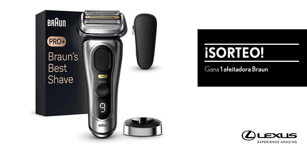 SORTEO | Haz RT y consigue una afeitadora Braun de #LexusUtility Bases Legales: brnw.ch/21wL0RS