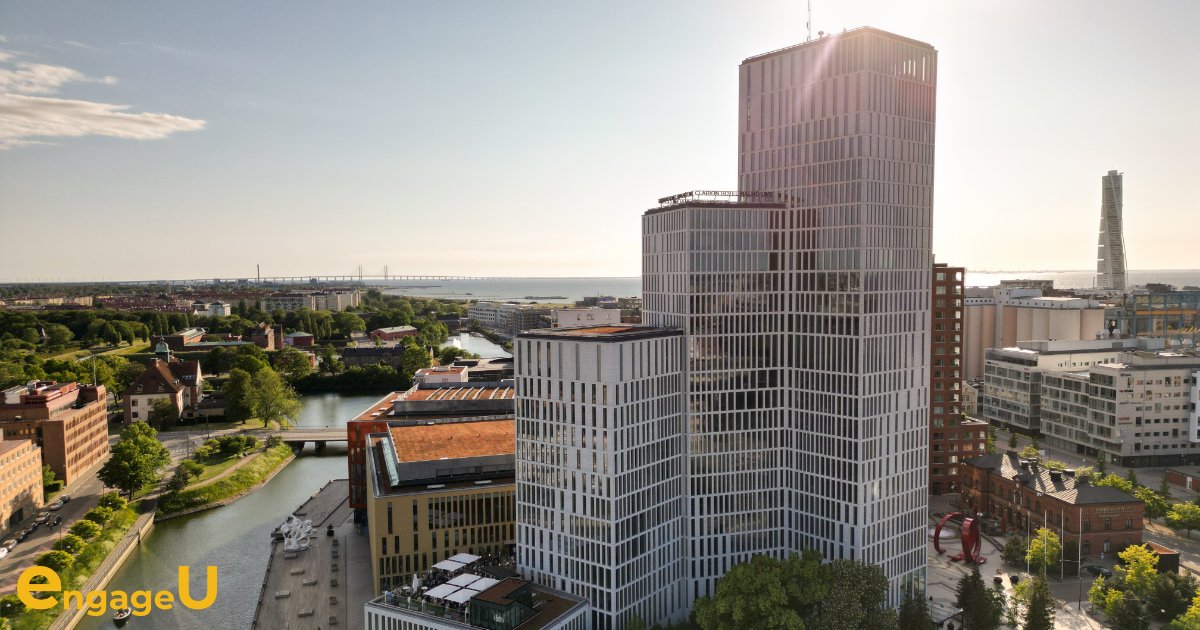 📍 EngageU 2024 is at Clarion Hotel Malmö Live! 🌟 A landmark rising 85m into the Malmö skyline. Experience art, design, and music in every corner.

🔗 Book your conference pass: engageu.eu

#EngageU2024 #Malmö #ClarionHotel