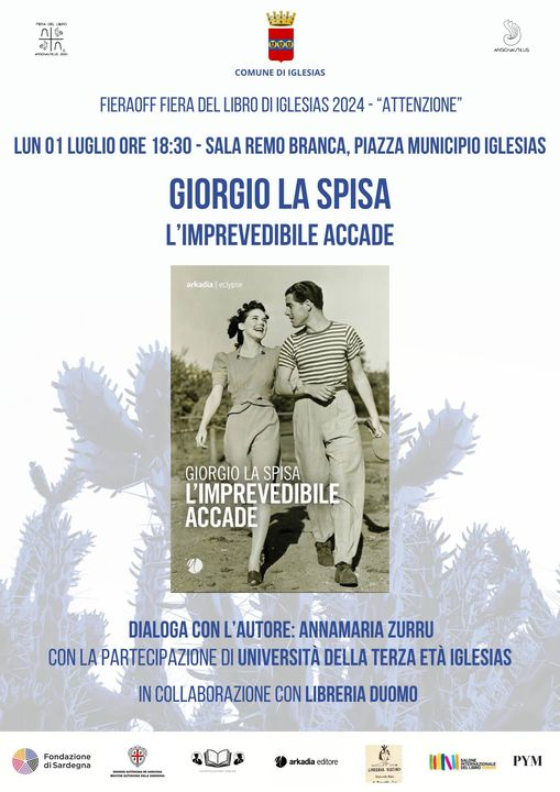 argo_nautilus's tweet photo. Promemoria LUN 01 LUG ore 18:30
#FieraOFF  #FieralibroIglesias #Attenzione
Info in grafica!! https://t.co/Vj4pOJp6sM