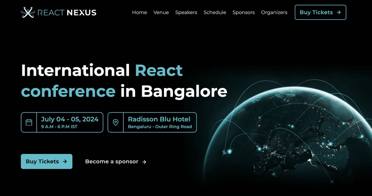 🚨 GIVE AWAY ALERT! 🚨

We are giving away two tickets 🎟️ of <a href="/ReactNexus/">React Nexus</a>

Steps:
1. ❤️ Like and Retweet 🔁
2. Follow <a href="/ReactPlayIO/">ReactPlay.IO</a> and <a href="/ReactNexus/">React Nexus</a>
3. Tell us what excites you the most about this conference

Will announce the winners today at 10 PM IST 🙌