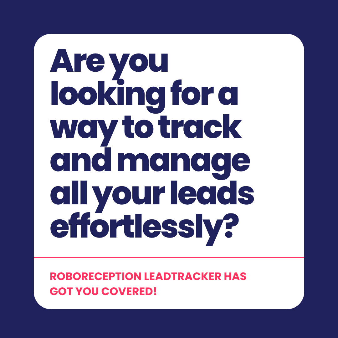 RoboReceptionUK's tweet photo. Are you looking for a way to track and manage all your leads effortlessly? RoboReception LeadTracker has got you covered!

Get in touch:
✉️ Email: donna@roboreception.co.uk
📞 Call: 07511 085684

#RoboReception #dentalpractice  #reception #dentist #dentists #dentistry https://t.co/E8M9qipRxb