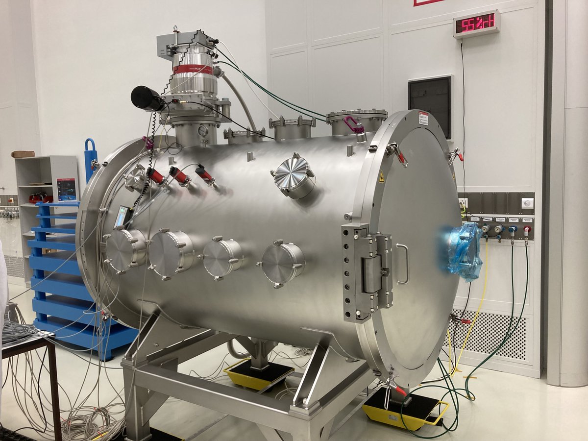 Submillimetre Wave Instrument (SWI) (@swi_juice) on Twitter photo At <a href="/MPSGoettingen/">Max Planck Institute for Solar System Research</a>, the Ground Reference Model of #SWI_JUICE has moved to a new “home”. The radiometric thermal vacuum chamber JUPITER simulates the cold environment in the #Jupiter system down to 4 Kelvin. Thanks to everyone for making this happen! <a href="/ESA_JUICE/">ESA's Juice mission</a> At <a href="/MPSGoettingen/">Max Planck Institute for Solar System Research</a>, the Ground Reference Model of #SWI_JUICE has moved to a new “home”. The radiometric thermal vacuum chamber JUPITER simulates the cold environment in the #Jupiter system down to 4 Kelvin. Thanks to everyone for making this happen! <a href="/ESA_JUICE/">ESA's Juice mission</a>
