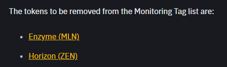 AstarZens's tweet photo. Horizen's Binance monitoring tag has disappeared.
(Horizon -> Horizen🤣)

#Horizen $ZEN #Binance
@horizenglobal

https://t.co/aDb6STDMMe https://t.co/aBwJGVK6gI