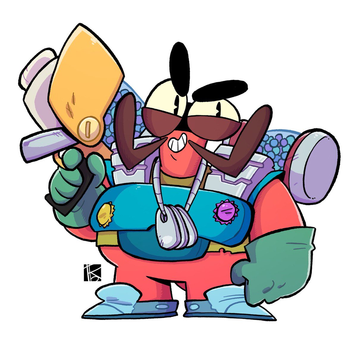 RBarraganART's tweet photo. #clancy #paintbrawl #brawlstars #BrawlStarsArt #deepseabrawl #brawlstarsfanart #pinup https://t.co/Tqe0AVnSG0