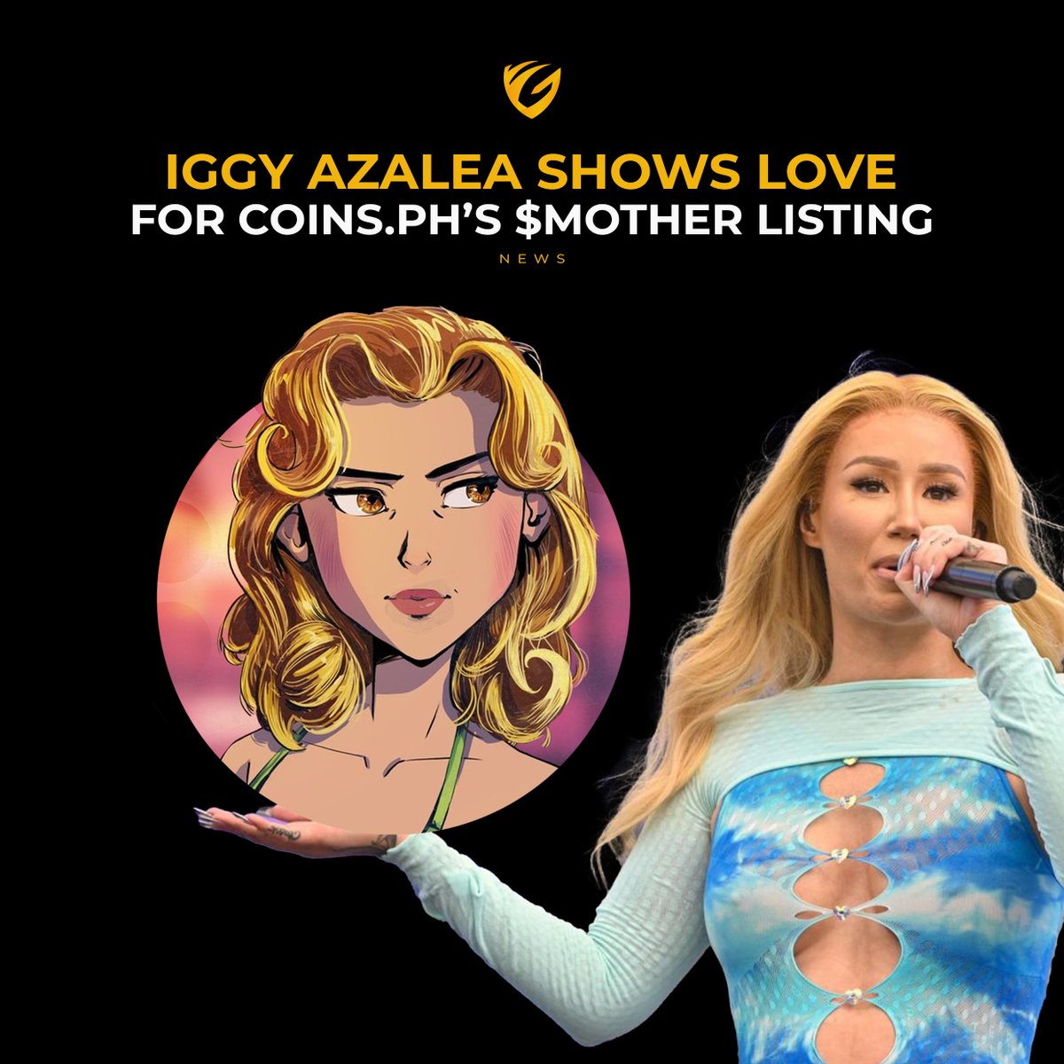 International music icon Iggy Azalea showed her support for local crypto  exchange, @coinsph, after it announced that it listed her memecoin $MOTHER (Mother  Iggy). Read more: https://t.co/qKD1gGdroc #yggalerts