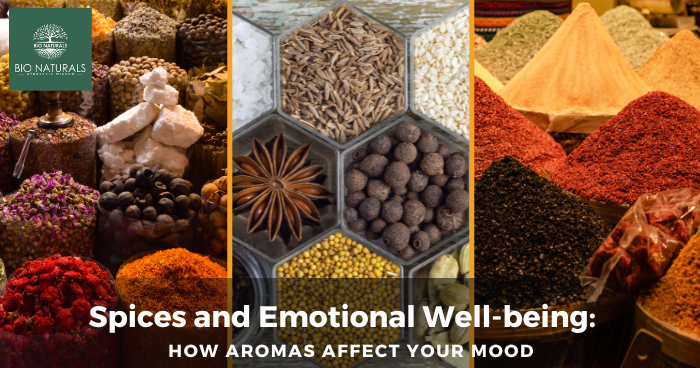 bio_naturals1's tweet image. Spices and Emotional Well-being: How Aromas Affect Your Mood
Incorporating scents like dry ginger, cinnamon, and biryani masala into daily life enhances mood and mental well-being, creating a peaceful environment.

#channamasala
#kitchenkingmasala