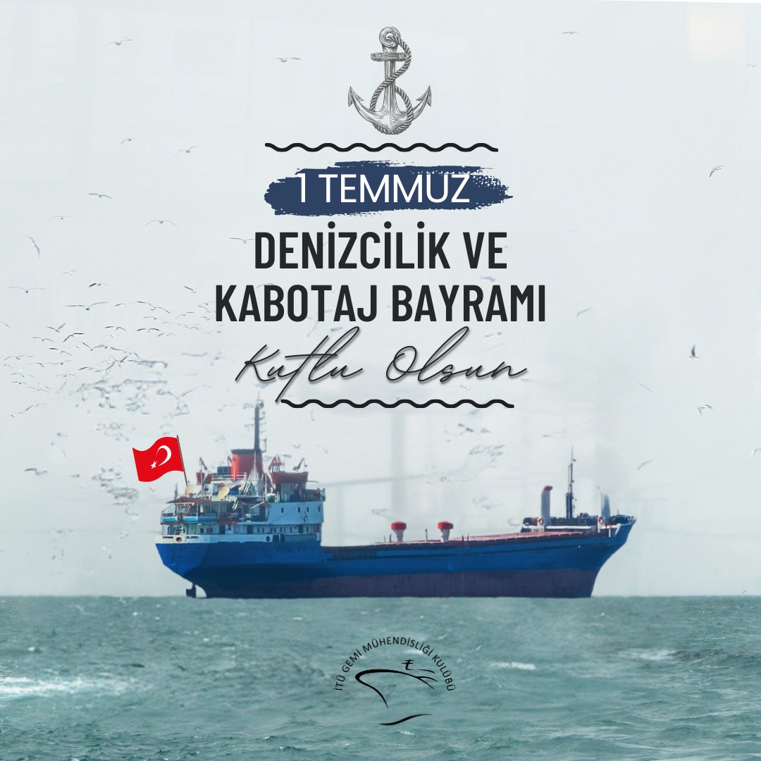 Denizlerimizdeki özgürlüğümüzü ve bağımsızlığımızı kutlamanın heyecanını yaşıyoruz! Bayrağımızın denizlerimizde dalgalanacağı nice yüzyıllara! 🇹🇷⚓️ 
#kabotajbayramı