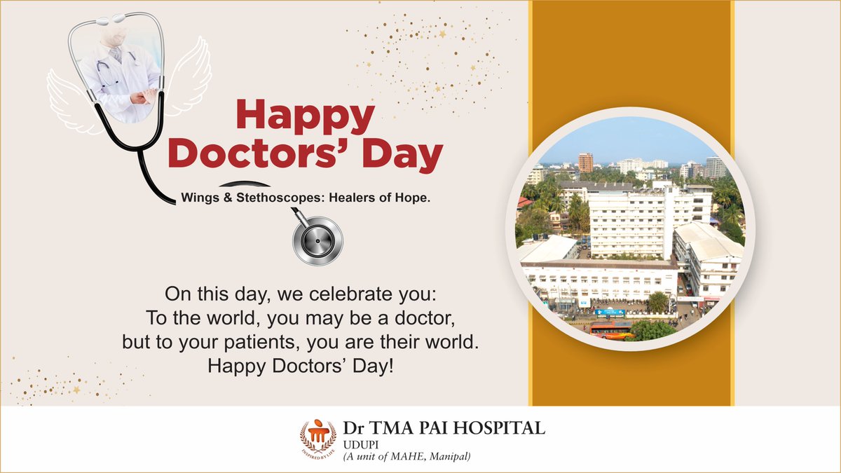 Dr TMA Pai Hospital, Udupi (@tmapai_udupi) on Twitter photo Happy Doctor's Day 
#DoctorsDay2024 Happy Doctor's Day 
#DoctorsDay2024