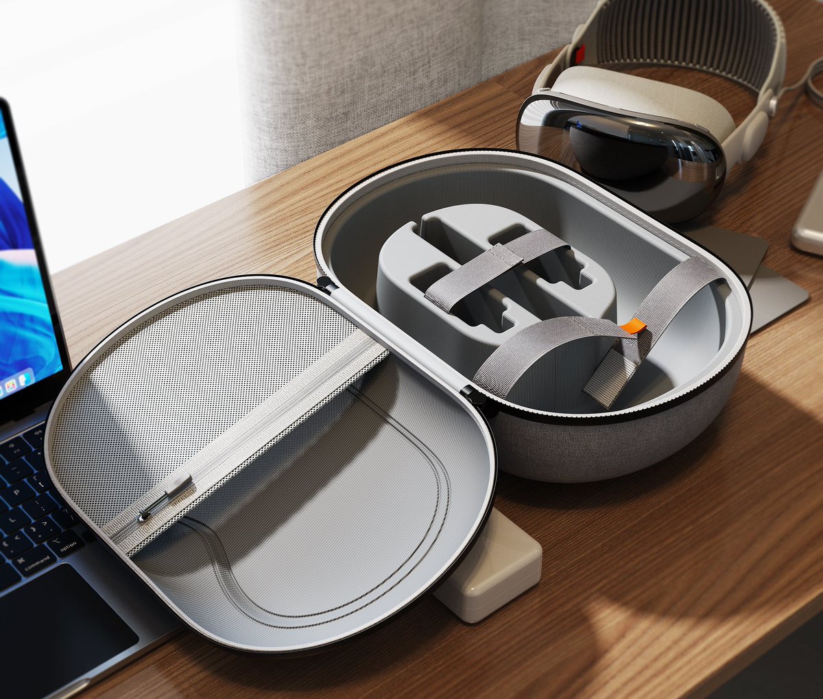SyntechOfficial's tweet image. Update your Vision Pro carry case!
 We specially designed the internal structure to store Vision Pro's rechargeable battery and other accessories.  
What do you typically use to carry your Vision Pro?

#syntec #visionpro #visionprocarrycase #apple #appleaccessory   #vrcarrycase