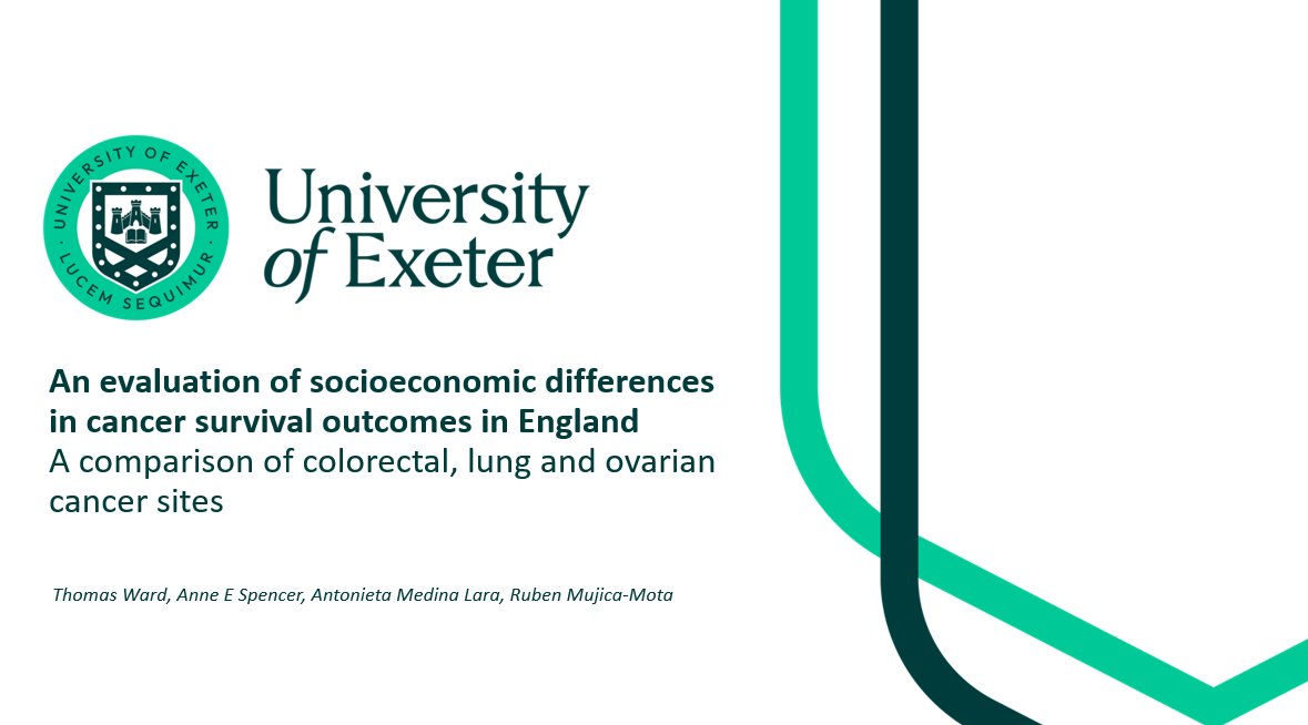 Health Econ Exeter (@heg_exeter) on Twitter photo An evaluation of regional and socioeconomic differences in cancer survival outcomes in England: A comparison of colorectal, lung, and ovarian cancer. Is being presented by Tom Ward at #EUHEA2024 <a href="/ExeterMed/">Exeter Med School</a> <a href="/UofE_Research/">Research at Exeter</a> <a href="/healtheconomics/">International Health Economics Association (IHEA)</a> <a href="/EuHEA/">EuHEA</a> #Healtheconomics An evaluation of regional and socioeconomic differences in cancer survival outcomes in England: A comparison of colorectal, lung, and ovarian cancer. Is being presented by Tom Ward at #EUHEA2024 <a href="/ExeterMed/">Exeter Med School</a> <a href="/UofE_Research/">Research at Exeter</a> <a href="/healtheconomics/">International Health Economics Association (IHEA)</a> <a href="/EuHEA/">EuHEA</a> #Healtheconomics